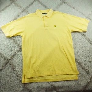 Augusta National Masters Polo Shirt Mens Large Solid Yellow